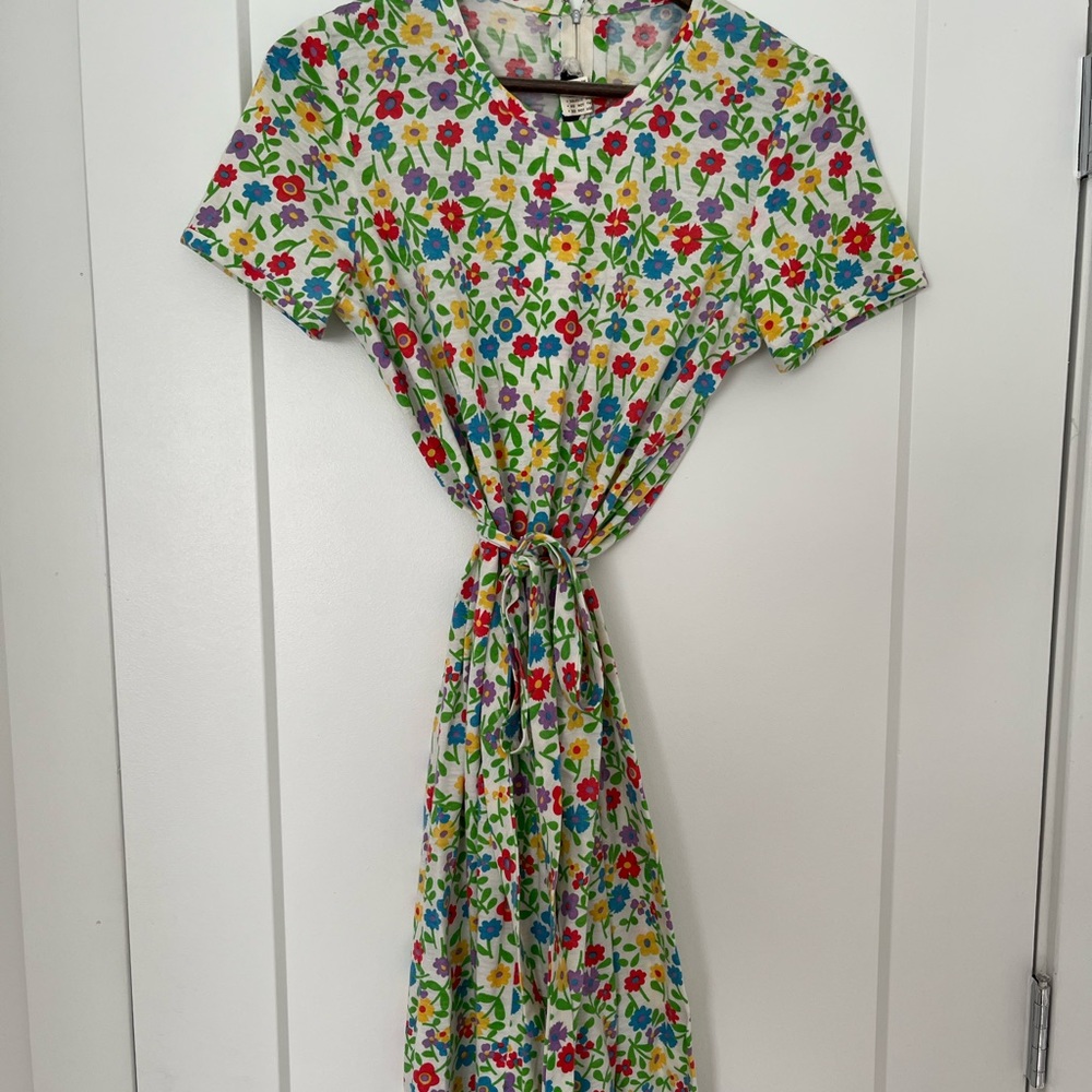 VINTAGE floral tshirt dress